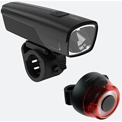 ANSMANN ANS 1600-0537 - Fahrradbeleuchtung - LED Vorder- und Rücklichter, 50 Lux - Verkehrstauglich ANSMANN ANS 1600-0537 - Fahrradbeleuchtung - LED Vorder- und Rücklichter, 50 Lux - Verkehrstauglich