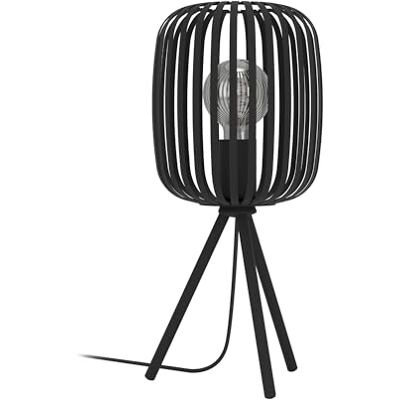 EGLO Tischlampe Romazzina, Stativ Nachttischlampe, Dreibein Tischleuchte aus Metall in Schwarz, Deko Schlafzimmer, Wohnzimmer Tisch Lampe mit E27 Fassung EGLO Tischlampe Romazzina, Stativ Nachttischlampe, Dreibein Tischleuchte aus Metall in Schwarz, Deko Schlafzimmer, Wohnzimmer Tisch Lampe mit E27 Fassung
