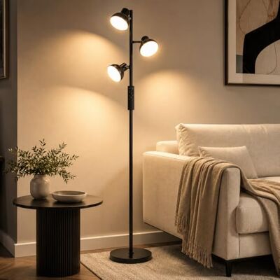 LuminexDesigns Stehlampe Wohnzimmer 36W 2800LM Stehlampe LED Dimmbar mit Fernbedienung & Berührung 2700K-6500K, 3-Licht Leselampe Moderne Stehleuchte LuminexDesigns Stehlampe Wohnzimmer 36W 2800LM Stehlampe LED Dimmbar mit Fernbedienung & Berührung 2700K-6500K, 3-Licht Leselampe Moderne Stehleuchte