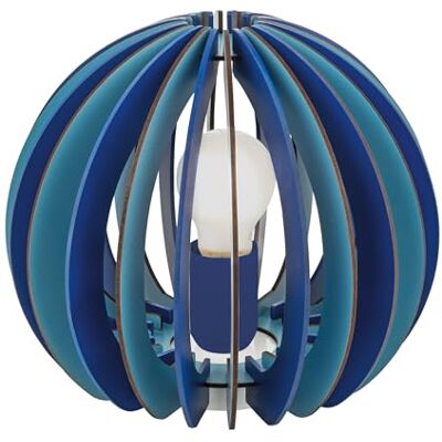EGLO Tischlampe Fabella, Nachttisch Stahl in blau, Holz in blau E27 Fassung EGLO Tischlampe Fabella, Nachttisch Stahl in blau, Holz in blau E27 Fassung