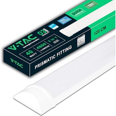V-TAC LED-Deckenleuchte 40W 120cm 3-in-1 CCT - Weiß V-TAC LED-Deckenleuchte 40W 120cm 3-in-1 CCT - Weiß