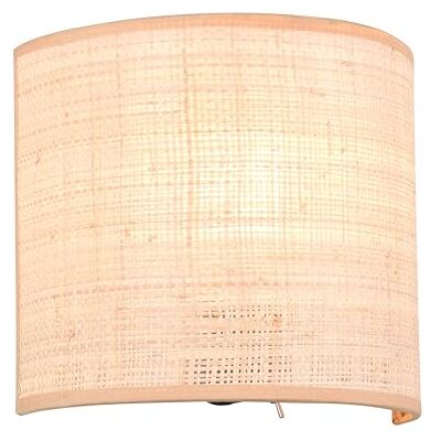 RL LIVE YOUR LIGHT Reality Leuchten Wandleuchte Aimee R21851736, Metall Schwarz matt, Schirm Bast naturbelassen, exkl. 1x E27 RL LIVE YOUR LIGHT Reality Leuchten Wandleuchte Aimee R21851736, Metall Schwarz matt, Schirm Bast naturbelassen, exkl. 1x E27