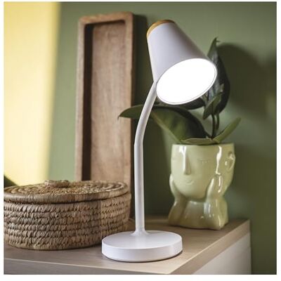 EMOS LED Tischlampe TARA 4,5 W Helligkeit 280 lm, Lichtfarbe Neutralweiß 4000 K flexible Leseleuchte mit Netzkabel 1,6m mit Euro-Stecker CRI Ra>85, Leuchtdauer 30000 h Weiß EMOS LED Tischlampe TARA 4,5 W Helligkeit 280 lm, Lichtfarbe Neutralweiß 4000 K flexible Leseleuchte mit Netzkabel 1,6m mit Euro-Stecker CRI Ra>85, Leuchtdauer 30000 h Weiß