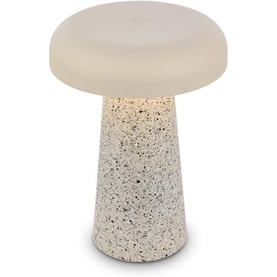 BRILONER LED Tischlampe kabellos IP44 mit Touch, dimmbar, warmweiß, Akku Tischleuchte, Nachttischlampe, Leselampe, LED Lampe, Outdoor, Touchlampe, Tischlampe Akku, 12x17 cm, Travertin-Warm grey BRILONER LED Tischlampe kabellos IP44 mit Touch, dimmbar, warmweiß, Akku Tischleuchte, Nachttischlampe, Leselampe, LED Lampe, Outdoor, Touchlampe, Tischlampe Akku, 12x17 cm, Travertin-Warm grey