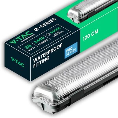 V-TAC Feuchtraumleuchte LED 120 CM WASSERDICHT IP65-36W Samsung Chip Rechteckige Lampe 3400 Lumen IP20 für Wand, Garage, Lager LED Röhre Deckenleuchte LED Licht Kaltweiß 6500K V-TAC Feuchtraumleuchte LED 120 CM WASSERDICHT IP65-36W Samsung Chip Rechteckige Lampe 3400 Lumen IP20 für Wand, Garage, Lager LED Röhre Deckenleuchte LED Licht Kaltweiß 6500K