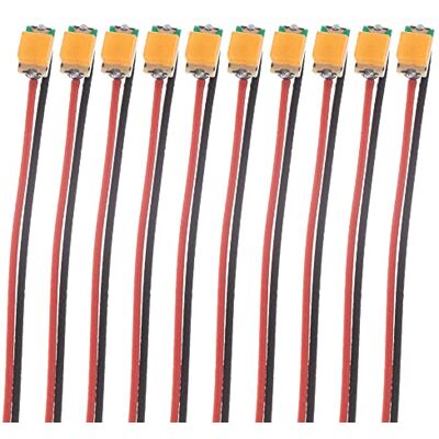 SeKi 10 Stk. vorverdrahtete SMD LED Bauform 0805 grün; Spannung LED 2,9-3,2 V inkl. Vorwiderstand für 12V (nicht montiert); Leuchtdiode bedrahtet inkl. 20cm Anschlusskabel SeKi 10 Stk. vorverdrahtete SMD LED Bauform 0805 grün; Spannung LED 2,9-3,2 V inkl. Vorwiderstand für 12V (nicht montiert); Leuchtdiode bedrahtet inkl. 20cm Anschlusskabel