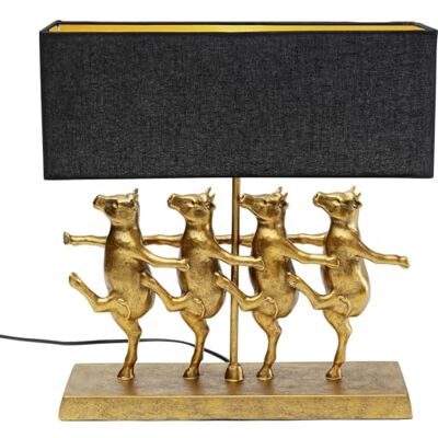 Kare Design Tischlampe Dancing Cows Schwarz, Kühe, Gold, Rechteckig, Leinen, Kunsthartz, Moderne Tischleuchte, Wohnzimmer, Schlafzimmer, keine Leuchtmmittel inklusive, 43,5x40,5x11,5 cm (HxBxT) Kare Design Tischlampe Dancing Cows Schwarz, Kühe, Gold, Rechteckig, Leinen, Kunsthartz, Moderne Tischleuchte, Wohnzimmer, Schlafzimmer, keine Leuchtmmittel inklusive, 43,5x40,5x11,5 cm (HxBxT)