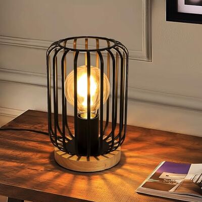 Comely Nachttischlampe aus Retro Metall, 1 Flammige Vintage Tischleuchte E27 Fassung, LED Tischlampe für Wohnzimmer, Arbeitszimmer, Nachttisch, Esszimmer, Mit Schalter, Schwarz Comely Nachttischlampe aus Retro Metall, 1 Flammige Vintage Tischleuchte E27 Fassung, LED Tischlampe für Wohnzimmer, Arbeitszimmer, Nachttisch, Esszimmer, Mit Schalter, Schwarz