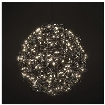 EMOS – LED-Drahtkugel mit 200 LEDs, warmweiß, Funkeln-Effekt – runde Dekoration zum Aufhängen & Aufstellen – 5 m Kabel inkl. Netzteil – Ø 20 cm Leuchtkugel für Haus und Garten – schwarz EMOS – LED-Drahtkugel mit 200 LEDs, warmweiß, Funkeln-Effekt – runde Dekoration zum Aufhängen & Aufstellen – 5 m Kabel inkl. Netzteil – Ø 20 cm Leuchtkugel für Haus und Garten – schwarz