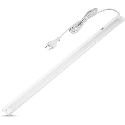 REV Unterbauleuchte Küche LED Schrankbeleuchtung 60cm, 8W, 680 Lumen, 3000K, Küchenbeleuchtung flach mit Sensor, einfache Montage, weiß REV Unterbauleuchte Küche LED Schrankbeleuchtung 60cm, 8W, 680 Lumen, 3000K, Küchenbeleuchtung flach mit Sensor, einfache Montage, weiß