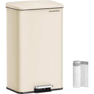SONGMICS Mülleimer Küche, 40 Liter Tretmülleimer, mit Deckel, Softclose SONGMICS Mülleimer Küche, 40 Liter Tretmülleimer, mit Deckel, Softclose
