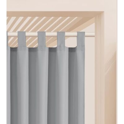 room99 Outdoorvorhäng mit Schlaufen Garden Line 155 x 200 cm Breite x Höhe Outdoor Vorhang wetterfest Wasserdicht Sichtschutz Sonnenschutz Gardinen Garten Winddicht Hellgrau, 1 Stück room99 Outdoorvorhäng mit Schlaufen Garden Line 155 x 200 cm Breite x Höhe Outdoor Vorhang wetterfest Wasserdicht Sichtschutz Sonnenschutz Gardinen Garten Winddicht Hellgrau, 1 Stück