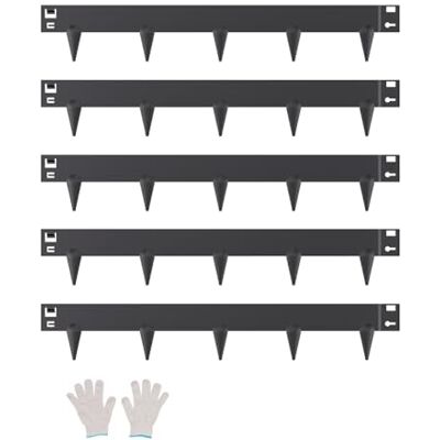 VEVOR Rasenkante, 5er-Set, 990x156x1,5 mm, rostbeständige Beeteinfassung aus Metall, biegbare Beetumrandung, Raseneinfassung, Trennwand für Blumenbeete, Hofwege, schwarz VEVOR Rasenkante, 5er-Set, 990x156x1,5 mm, rostbeständige Beeteinfassung aus Metall, biegbare Beetumrandung, Raseneinfassung, Trennwand für Blumenbeete, Hofwege, schwarz