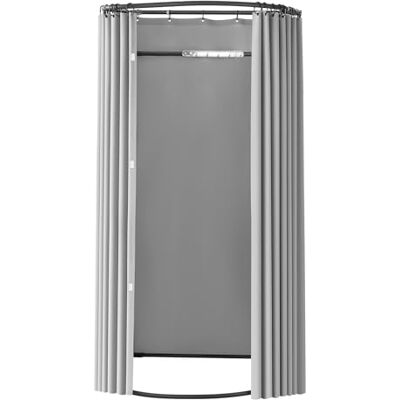 VEVOR Umkleidekabine tragbarer Umkleideraum mit dicken Polyestervorhängen, Sichtschutz mit Beschattungsvorhang & Haken, für Boutiquen Einkaufszentren Schneidereien 100 x 95 x 200 cm (Grauweiß) VEVOR Umkleidekabine tragbarer Umkleideraum mit dicken Polyestervorhängen, Sichtschutz mit Beschattungsvorhang & Haken, für Boutiquen Einkaufszentren Schneidereien 100 x 95 x 200 cm (Grauweiß)