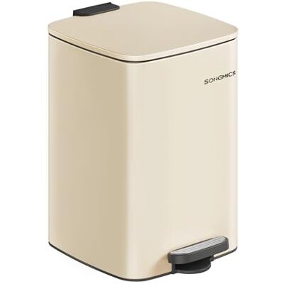 SONGMICS Mülleimer Küche, 20 Liter Tretmülleimer, Stahl, Softclose SONGMICS Mülleimer Küche, 20 Liter Tretmülleimer, Stahl, Softclose