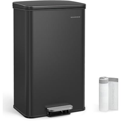 SONGMICS Mülleimer Küche, 40 Liter Tretmülleimer, mit Deckel, Softclose SONGMICS Mülleimer Küche, 40 Liter Tretmülleimer, mit Deckel, Softclose