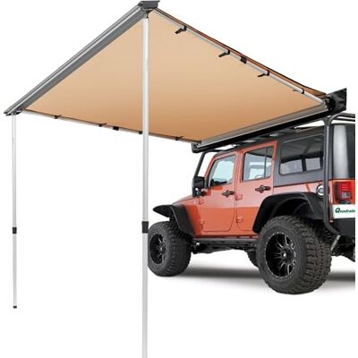 VEVOR Sonnensegel Wohnwagen 2x2,5m Sonnenvordach Wohnmobil UV50+ UV-Schutz Markise 280-G Polyester-Gewebe Vorzelt PU3000mm Wasserdicht inkl. PVC-Tasche Ideal für Camping Familientreffen Ausflüge VEVOR Sonnensegel Wohnwagen 2x2,5m Sonnenvordach Wohnmobil UV50+ UV-Schutz Markise 280-G Polyester-Gewebe Vorzelt PU3000mm Wasserdicht inkl. PVC-Tasche Ideal für Camping Familientreffen Ausflüge