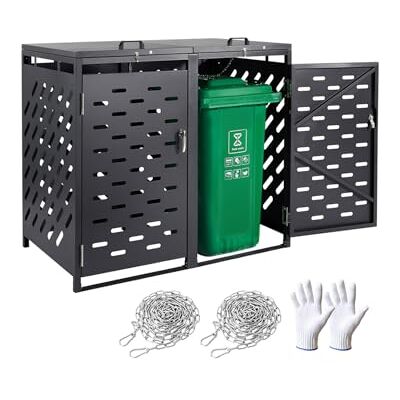 Vevor Außenmüllcontainer-Unterstand - Für 2 x 240L Behälter Vevor Außenmüllcontainer-Unterstand - Für 2 x 240L Behälter