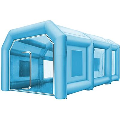 VEVOR Aufblasbare Lackierkabine 10 x 5 x 3,5 m, Aufblasbare Kabine mit 2 Gebläsen, Aufblasbare Spritzkabine mit Filtersystem, Tragbare Auto-Lackierkabine für Autoparkplatz-Zelt-Arbeitsplatz VEVOR Aufblasbare Lackierkabine 10 x 5 x 3,5 m, Aufblasbare Kabine mit 2 Gebläsen, Aufblasbare Spritzkabine mit Filtersystem, Tragbare Auto-Lackierkabine für Autoparkplatz-Zelt-Arbeitsplatz