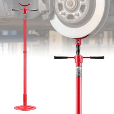 VEVOR Unterhub-Stützständer 750 kg, Höhenverstellbarer (1376–2128 mm) Wagenheberständer mit Kugelgelagertem Drehgriff & Selbstsichernder Gewindeschraube, zur Unterstützung von Fahrzeugkomponenten VEVOR Unterhub-Stützständer 750 kg, Höhenverstellbarer (1376–2128 mm) Wagenheberständer mit Kugelgelagertem Drehgriff & Selbstsichernder Gewindeschraube, zur Unterstützung von Fahrzeugkomponenten