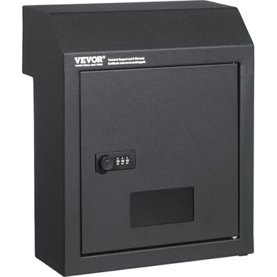 VEVOR Einbau-Türbriefkasten, 305 x 155 x 360 mm, Briefkasten für die Türdurchführung, 43 mm, robuster Stahl, Zahlencode-Schloss für Briefe, Schlüssel, Zuhause, Büro, Dunkelgrau VEVOR Einbau-Türbriefkasten, 305 x 155 x 360 mm, Briefkasten für die Türdurchführung, 43 mm, robuster Stahl, Zahlencode-Schloss für Briefe, Schlüssel, Zuhause, Büro, Dunkelgrau