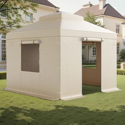 VEVOR Winter Pavillonabdeckung, passend für 3,05x3,05 m Pavillons mit Doppeldach, Ersatzabdeckung mit Seitenwänden & Netzfenstern, Lagerschutzabdeckungen, Pavillons Nicht im Lieferumfang enthalten VEVOR Winter Pavillonabdeckung, passend für 3,05x3,05 m Pavillons mit Doppeldach, Ersatzabdeckung mit Seitenwänden & Netzfenstern, Lagerschutzabdeckungen, Pavillons Nicht im Lieferumfang enthalten