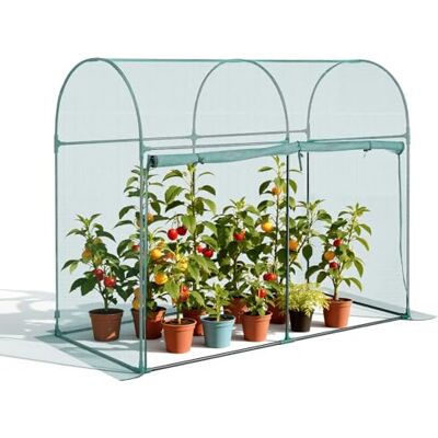 VEVOR Pflanzenschutzzelt, 1806x910x1500 mm Pflanzenschutznetz mit Rahmen, Tür mit Reißverschluss, windbeständig, Pflanzenkäfig Gewächshaus für erhöhte Beete im Freien, Garten, Terrasse VEVOR Pflanzenschutzzelt, 1806x910x1500 mm Pflanzenschutznetz mit Rahmen, Tür mit Reißverschluss, windbeständig, Pflanzenkäfig Gewächshaus für erhöhte Beete im Freien, Garten, Terrasse