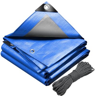 VOUNOT ® 3x5m Abdeckplane 180 g/m² Wasserdicht LKW Plane mit Ösen, Schutzplane Gewebeplane für Gartenmöbel Holz Trampolin Poll Auto, Reißfest Beidseitig Beschichtet, Blau VOUNOT ® 3x5m Abdeckplane 180 g/m² Wasserdicht LKW Plane mit Ösen, Schutzplane Gewebeplane für Gartenmöbel Holz Trampolin Poll Auto, Reißfest Beidseitig Beschichtet, Blau