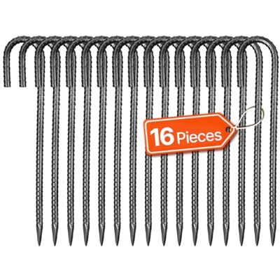 VEVOR Bodenanker, 304,8 mm, J-Typ mit 10 mm Durchmesser, verzinkte Zeltheringe, Erdanker, Erdnägel, Heringe, für Zelten, Vordächern, Camping, Trampolin, Blumenständer (16er-Pack) VEVOR Bodenanker, 304,8 mm, J-Typ mit 10 mm Durchmesser, verzinkte Zeltheringe, Erdanker, Erdnägel, Heringe, für Zelten, Vordächern, Camping, Trampolin, Blumenständer (16er-Pack)
