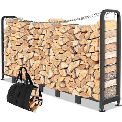 Himimi Brennholzregal Außen für Kaminholz 235 x 32 x 116 cm mit Tragetasche, Einstellbar (1,2 m³), Stabil & Wetterfest für Garten und Lager Himimi Brennholzregal Außen für Kaminholz 235 x 32 x 116 cm mit Tragetasche, Einstellbar (1,2 m³), Stabil & Wetterfest für Garten und Lager
