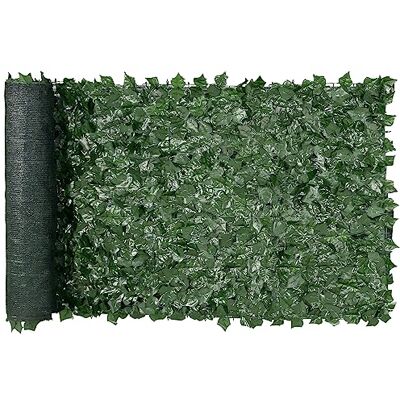 VEVOR Sichtschutzzaun 99x249cm künstlicher grüner Sichtschutz Efeuzaun mit Netzgeweberückseite und verstärkter Verbindung künstliche Hecken mit Weinblättern als Dekoration für Garten und Hof VEVOR Sichtschutzzaun 99x249cm künstlicher grüner Sichtschutz Efeuzaun mit Netzgeweberückseite und verstärkter Verbindung künstliche Hecken mit Weinblättern als Dekoration für Garten und Hof