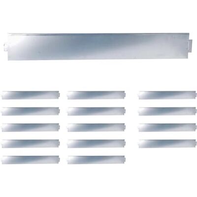 Relaxdays Rasenkante, 15er Set, HxB: 15 x 100 cm, Stahl, Flexible Beeteinfassung, Umrandung für Beet & Rasen, Silber Relaxdays Rasenkante, 15er Set, HxB: 15 x 100 cm, Stahl, Flexible Beeteinfassung, Umrandung für Beet & Rasen, Silber