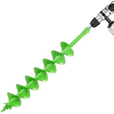 VEVOR Erdbohrer für Bohrmaschine, Ø 790x120 mm Gartenbohrer, kompatibel mit Bohrern mit 20 mm Innendurchmesser, Pfahlbohrer, Durchlässenbohrer, Grabungswerkzeug zum Pflanzen und Bohren VEVOR Erdbohrer für Bohrmaschine, Ø 790x120 mm Gartenbohrer, kompatibel mit Bohrern mit 20 mm Innendurchmesser, Pfahlbohrer, Durchlässenbohrer, Grabungswerkzeug zum Pflanzen und Bohren
