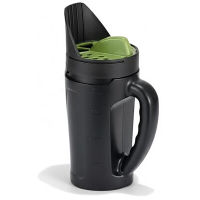 Relaxdays Handstreuer, für 2,5 l Streugut, 3-stufig einstellbare Streumenge 6–30 mm, Saat, Dünger & Salz, schwarz/grün Relaxdays Handstreuer, für 2,5 l Streugut, 3-stufig einstellbare Streumenge 6–30 mm, Saat, Dünger & Salz, schwarz/grün