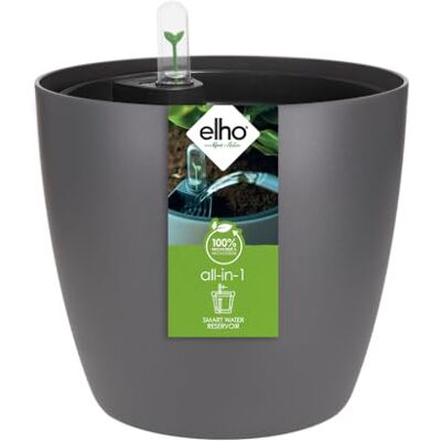 elho All-In-1 Brussel Rund 25 mit Bewässerungssystem Anthracite elho All-In-1 Brussel Rund 25 mit Bewässerungssystem Anthracite