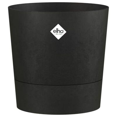 elho FOSS Rund 35cm Blumentopf für Innen und Außen 100% recyceltes Plastik Ø 34.5 x H 34.1 Living Schwarz elho FOSS Rund 35cm Blumentopf für Innen und Außen 100% recyceltes Plastik Ø 34.5 x H 34.1 Living Schwarz