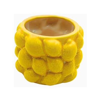 Dekohelden24 Blumentopf, Pflanzkübel, Pflanzgefäß, Blumenkübel, Pflanztopf, Zitronentopf, Orchideenübertopf, Übertopf in Zitronenoptik aus Keramik, Motiv: Zitrone in Gelb, L/B/H 10 x 10 x 8 cm. Dekohelden24 Blumentopf, Pflanzkübel, Pflanzgefäß, Blumenkübel, Pflanztopf, Zitronentopf, Orchideenübertopf, Übertopf in Zitronenoptik aus Keramik, Motiv: Zitrone in Gelb, L/B/H 10 x 10 x 8 cm.