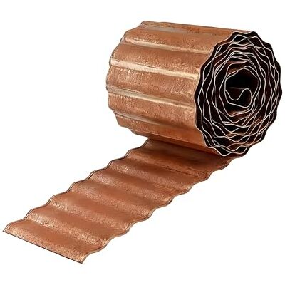 Relaxdays Rasenkante, 5 m x 15 cm, Metall, Rostoptik, Rolle, Flexible Beeteinfassung, Umrandung für Beet & Rasen, braun Relaxdays Rasenkante, 5 m x 15 cm, Metall, Rostoptik, Rolle, Flexible Beeteinfassung, Umrandung für Beet & Rasen, braun