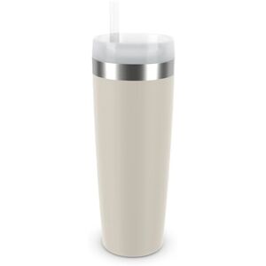 Emsa Travel Mug Cool Isolier-Trinkbecher, Fassungsvermögen von 0,5 L, aus Edelstahl, inkl. Strohhalm, 3 Deckelpositionen, herausragende Isolierung, Hellgrau, N2015800 Emsa Travel Mug Cool Isolier-Trinkbecher, Fassungsvermögen von 0,5 L, aus Edelstahl, inkl. Strohhalm, 3 Deckelpositionen, herausragende Isolierung, Hellgrau, N2015800