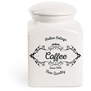 Excelsa Kaffee Keramik Vorratsdose - 700 ml - Weiß Excelsa Kaffee Keramik Vorratsdose - 700 ml - Weiß