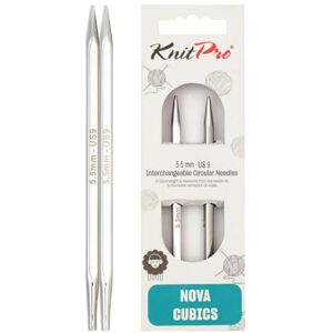 KnitPro Nova Cubics Austauschbare Rundnadeln - 13cm 5,50mm US9 KnitPro Nova Cubics Austauschbare Rundnadeln - 13cm 5,50mm US9