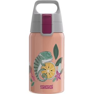 Sigg Edelstahl Trinkflasche Kinder Shield One Flora Für Kohlensäurehaltige Getränke Geeignet Auslaufsicher Federleicht BPA-frei Rosa 0,5L Sigg Edelstahl Trinkflasche Kinder Shield One Flora Für Kohlensäurehaltige Getränke Geeignet Auslaufsicher Federleicht BPA-frei Rosa 0,5L