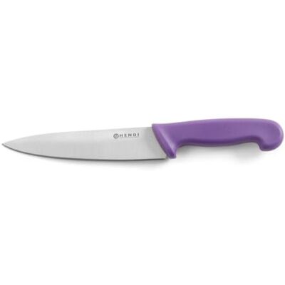 HENDI Kochmesser, Küchenmesser, Messer, HACCP, Geschirrspülmaschinengeeignet, antiallergen, Klingte: 180mm, Länge 320mm, Edelstahl, Polypropylen, violett HENDI Kochmesser, Küchenmesser, Messer, HACCP, Geschirrspülmaschinengeeignet, antiallergen, Klingte: 180mm, Länge 320mm, Edelstahl, Polypropylen, violett