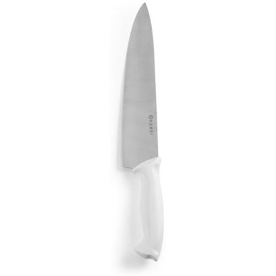 HENDI Kochmesser, Küchenmesser, Messer, HACCP, Geschirrspülmaschinengeeignet, für Käse und Brot, Klingte: 240mm, Länge 385mm, Edelstahl, Polypropylen, weiß HENDI Kochmesser, Küchenmesser, Messer, HACCP, Geschirrspülmaschinengeeignet, für Käse und Brot, Klingte: 240mm, Länge 385mm, Edelstahl, Polypropylen, weiß