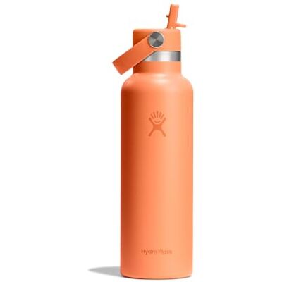 Hydro Flask – Standard Flex Straw Cap 621 ml (21 oz) Bottle – Edelstahl, Auslaufsicher, Becherhalter kompatibel – Isoliert Kalt 24 Std – Nectar Hydro Flask – Standard Flex Straw Cap 621 ml (21 oz) Bottle – Edelstahl, Auslaufsicher, Becherhalter kompatibel – Isoliert Kalt 24 Std – Nectar
