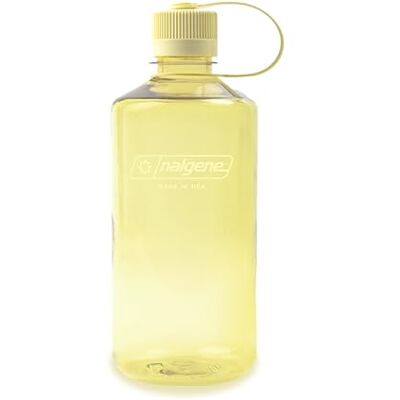Nalgene Sustain Tritan BPA-freie Wasserflasche aus 50% Plastikabfällen, 900 ml, schmale Öffnung, Butter Nalgene Sustain Tritan BPA-freie Wasserflasche aus 50% Plastikabfällen, 900 ml, schmale Öffnung, Butter