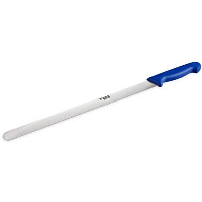 Thermohauser Konditormesser (Stahl, rostfrei), einseitig geschliffen, mit blauem Kunststoffgriff, Klinge 36cm, Silber Thermohauser Konditormesser (Stahl, rostfrei), einseitig geschliffen, mit blauem Kunststoffgriff, Klinge 36cm, Silber