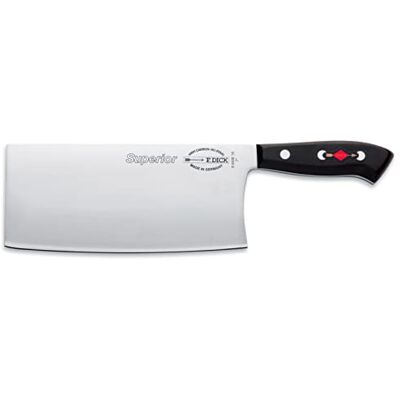 F. Dick Chinesisches Kochmesser, Chopper, Superior (Küchenmesser mit Klinge 18 cm, X55CrMo14 Stahl, nichtrostend, 56° HRC) 84406182, Schwarz F. Dick Chinesisches Kochmesser, Chopper, Superior (Küchenmesser mit Klinge 18 cm, X55CrMo14 Stahl, nichtrostend, 56° HRC) 84406182, Schwarz