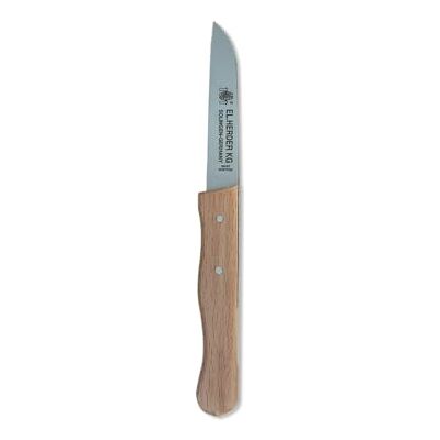 El Herder Carbonstahl Küchenmesser 23,5 cm, Handgeschliffenes Solingen Gemüse und Obstmesser mit Buchenholzgriff, Leicht 21,4 g, Handwäsche Empfohlen El Herder Carbonstahl Küchenmesser 23,5 cm, Handgeschliffenes Solingen Gemüse und Obstmesser mit Buchenholzgriff, Leicht 21,4 g, Handwäsche Empfohlen
