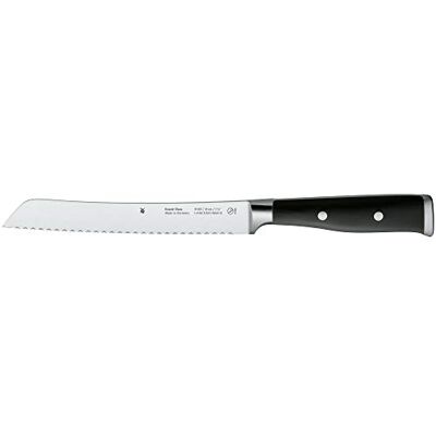 WMF Grand Class Brotmesser Wellenschliff 33 cm, Made in Germany, Brötchenmesser, Messer geschmiedet, Performance Cut, Spezialklingenstahl, Klinge 19 cm WMF Grand Class Brotmesser Wellenschliff 33 cm, Made in Germany, Brötchenmesser, Messer geschmiedet, Performance Cut, Spezialklingenstahl, Klinge 19 cm